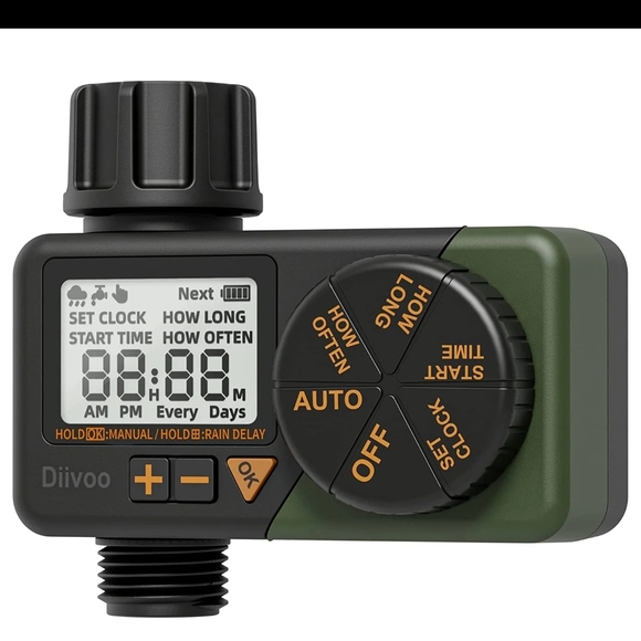 Diivoo Irrigation Hose Timer with Weekly and Daily Program - Picture 1 of 7